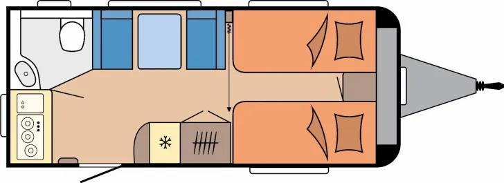 Grundriss Tag Hobby De Luxe 460 SL Modell 2026