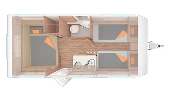 Grundriss Nacht Weinsberg CaraOne 480 EU Modell 2026