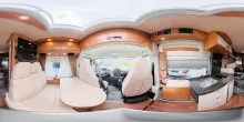 360° Innenansicht Malibu Van 600 LE low-bed Tiefe Einzelbetten !!