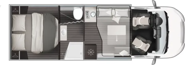 Tagesgrundriss Roller Team ZEFIRO 266 TL POWER Edition