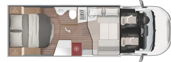 Tagesgrundriss Roller Team Kronos 267 TL Spring Edition