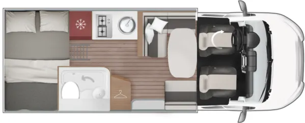 Tagesgrundriss Roller Team Kronos Fit 294 P Spring Edition