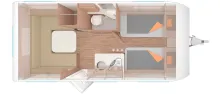 Grundriss Tag Weinsberg CaraOne 480 EU EDITION [HOT] Modell 2025