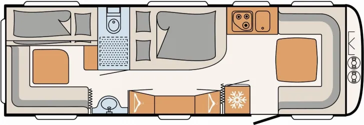 Grundriss Tag Dethleffs Camper 740 RFK