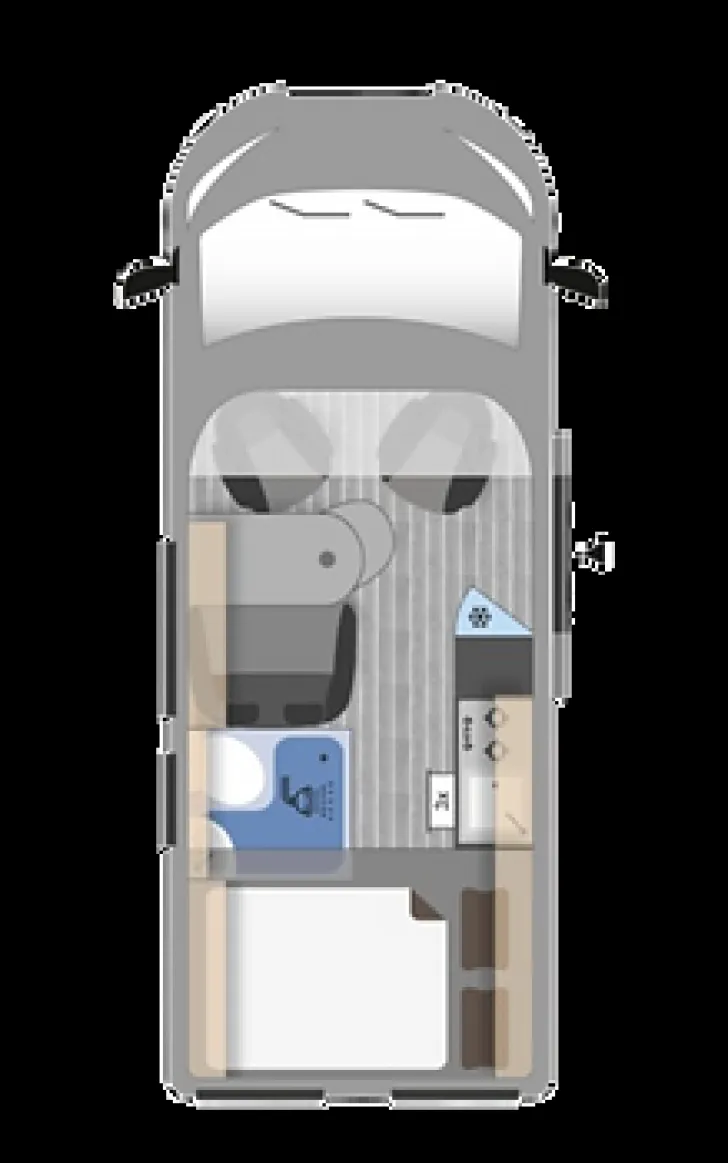 Grundriss Tag Clever Tour Aufstelldach