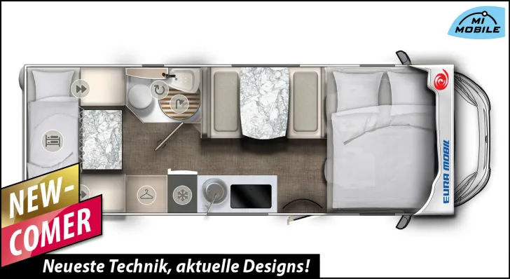 Fahrzeugbild Eura Mobil Activa One 690 VB *SCHAUSONNTAG 11-16 Uhr* #3