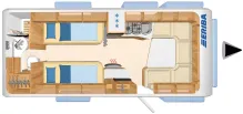 Grundriss Tag Hymer Eriba Nova SL Wie Neu. Klima, Einz
