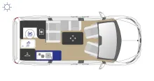 Grundriss Tag Westfalia Kepler One gut gepflegt
