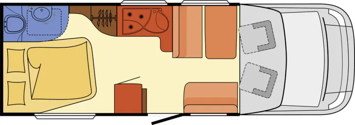 Grundriss Tag Dethleffs 30 YEARS Edition T 6801-4