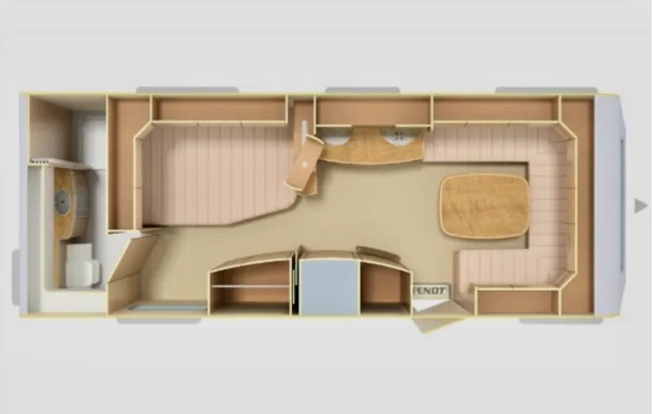 Grundriss Tag Fendt Platin 650 TFD gepflegt winterfest