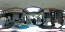 360° Innenansicht Dethleffs Just Camp Active T 6812 EB 8G-Autom.,ACC,Hubbett
