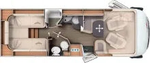 Grundriss Tag Carthago C2-tourer I 145 RB LE comfort 2026 Mercedes