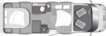Grundriss Tag LMC Tourer Lift H 720 140PS/Autom/GFK/Tempo/Hubbett