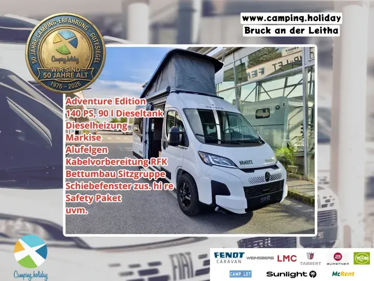 Schräg Vorne Sunlight Camper Van CLIFF 540 Vanlife