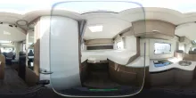 360° Innenansicht Carado T 338 auf Okt. 26|Autom|Pro+|Digi-Paket|Hubbett