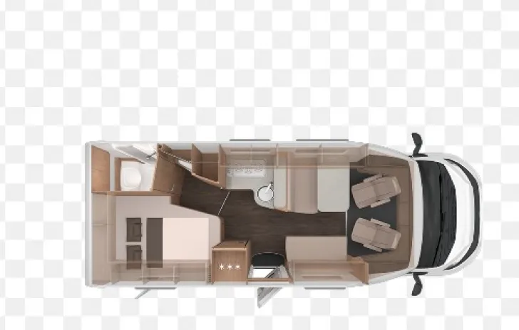 Grundriss Tag Knaus L!VE WAVE Sehr gut gepflegt