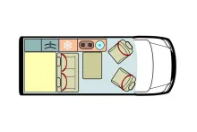 Grundriss Tag Mercedes-Benz Marco Polo V 300 d 4MATIC EASY-UP WIDESCREEN