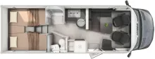Grundriss Tag Hymer B-Klasse ML T 780