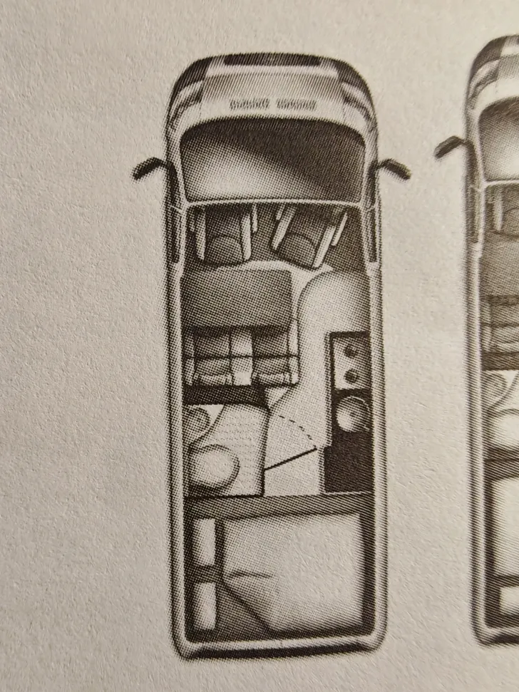 Grundriss Nacht Westfalia Columbus 600 D Top Zustand