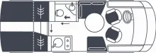 Grundriss Tag Niesmann + Bischoff iSmove 6.9 E 4 Sitz- und Schlafplätze