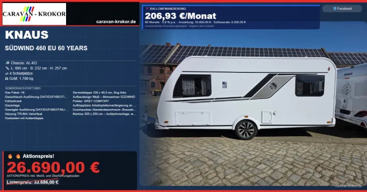 Fahrzeugbild Knaus Südwind 460 EU 60 YEARS #1