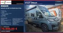 Fahrzeugbild Knaus BoxLife 630 ME Platinum Selection Bughubbett #1
