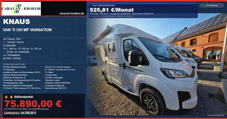 Fahrzeugbild Knaus Van TI 550 MF VANSATION Mod. 2026 #1