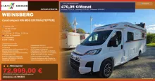 Fahrzeugbild Weinsberg CaraCompact 600 MEG EDITION [PEPPER] Mod. 2026 - Sat-AHK #1