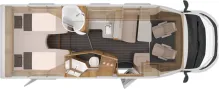Grundriss Tag Knaus Sky TI 700 MEG IC- Line Mietfahrzeug Verfügbar 11.2026
