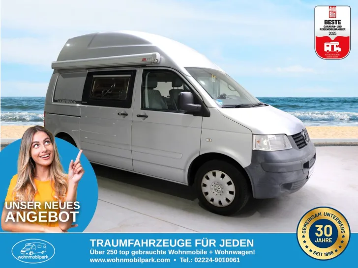 Fahrzeugbild Sonstige Campmobil Schwerin/VW T5 2,5l/Hochdach/Klima/AHK #1