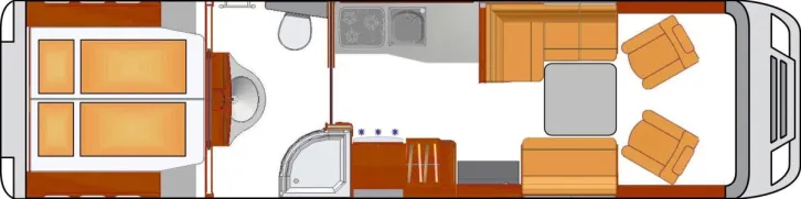 Grundriss Tag Phoenix TOP-Liner Daily 8800 BMB Jetzt zum Messepreis kaufen