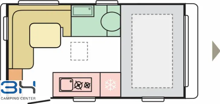 Grundriss Tag Adria Action 391 PD