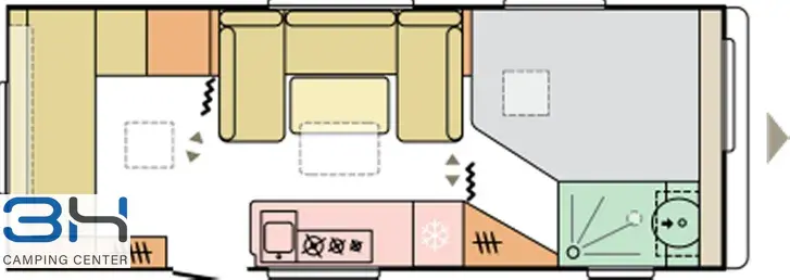 Grundriss Tag Adria Adora 613 PK