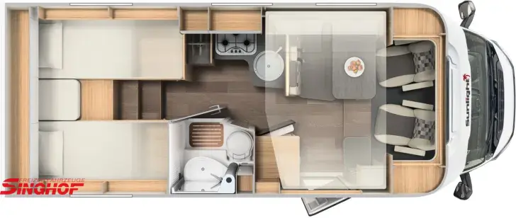 Grundriss Tag Sunlight T 67 S