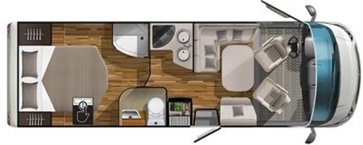 Grundriss Tag Laika Ecovip 712 *SAT+TV*Solar*K-Stützen*AHK*