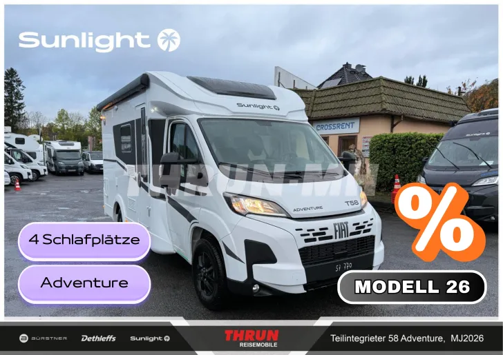 Fahrzeugbild Sunlight Adventure T 58 Fiat | Aktion #1