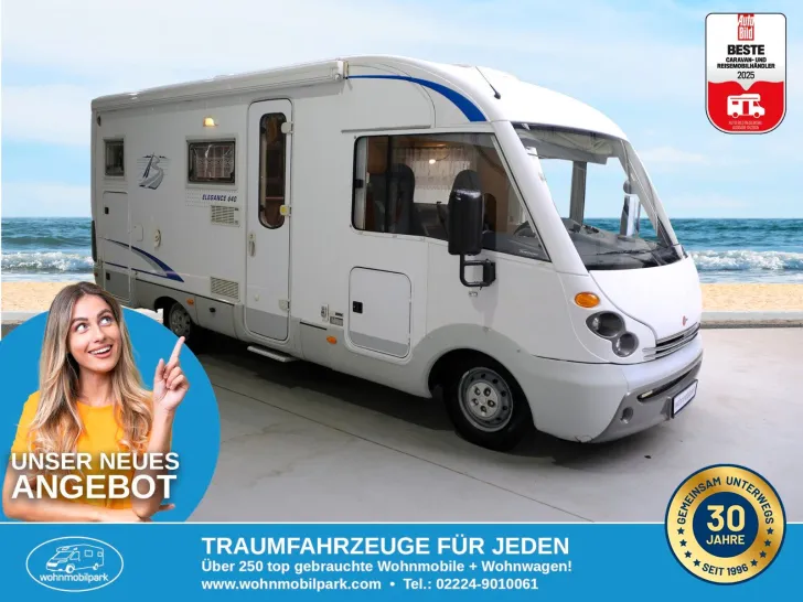 Fahrzeugbild Bürstner Elegance I 640/Festbett/Hubbett/Markise/Garage #1