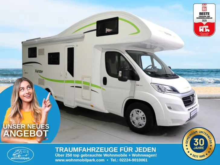 Fahrzeugbild Forster A 699 HB / Festbett / Garage / 6 Schlafplätze #1