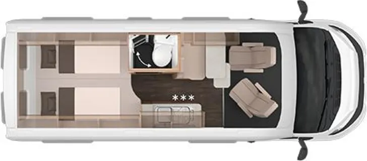 Grundriss Tag Knaus BoxLife PLATINUM SELECTION 600 ME