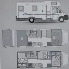 Grundriss Tag Adria Sport A 660 DP Sehr gut gepflegt