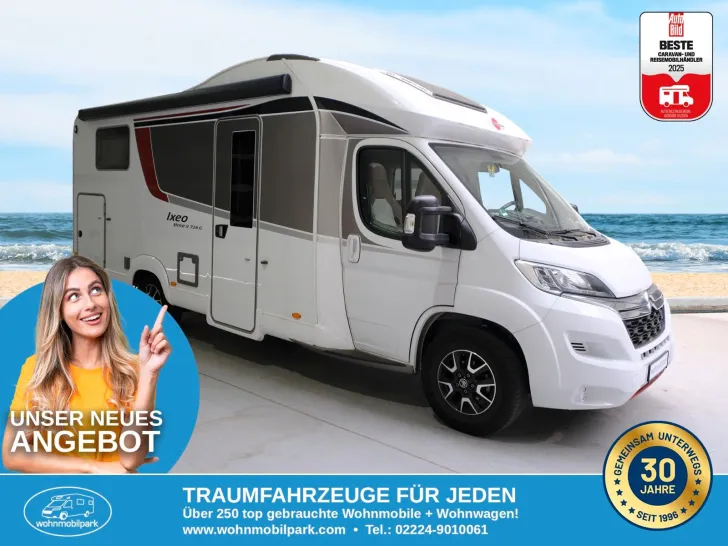 Fahrzeugbild Bürstner Ixeo IT 726 G/1.Hand/Einzelbetten+Hubbett/TOP #1
