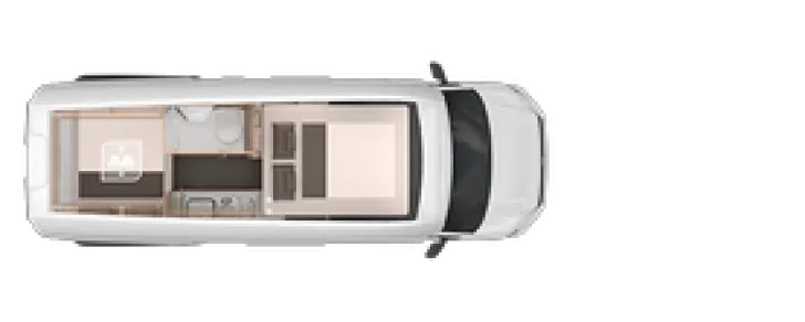 Grundriss Nacht Knaus BoxDrive 600 XL gut gepflegt