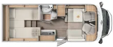 Grundriss Tag Carado VAN V347 pro + alle Pakete