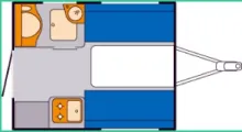 Grundriss Tag Knaus Deseo Box 250 L Wasserschaden im Heck