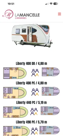 Grundriss Tag La Mancelle Liberty 440 PC Neuwertig wenig gebr