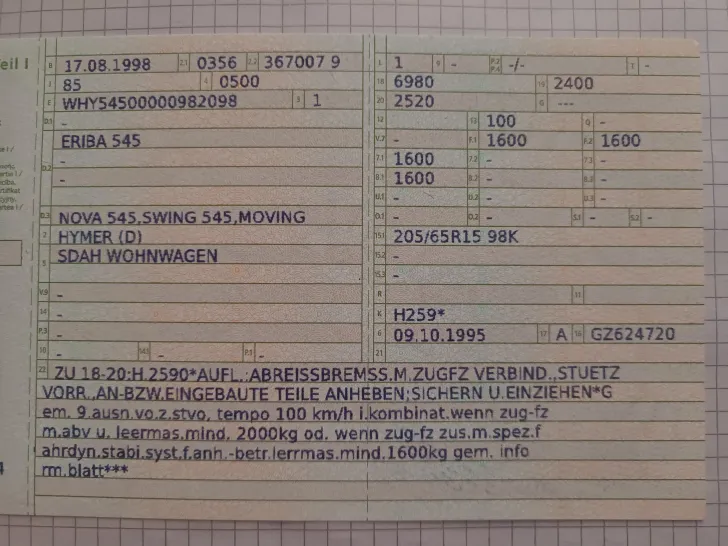 Fahrzeugbild Hymer Eriba Nova 545 Gut gepflegt #9