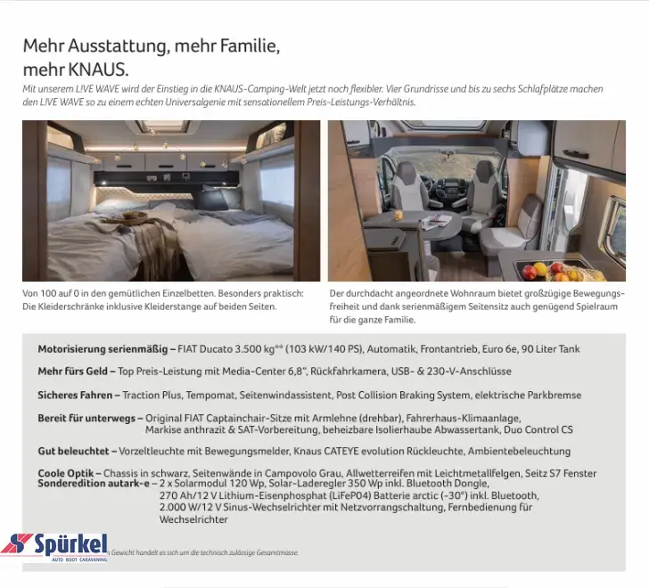 Fahrzeugbild Knaus L!VE WAVE 650 MEG Black Selection *TraumMobil*Autark e* #2