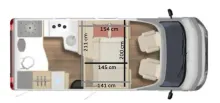 Grundriss Tag Bürstner Lyseo TD 590 Abreisefertig!