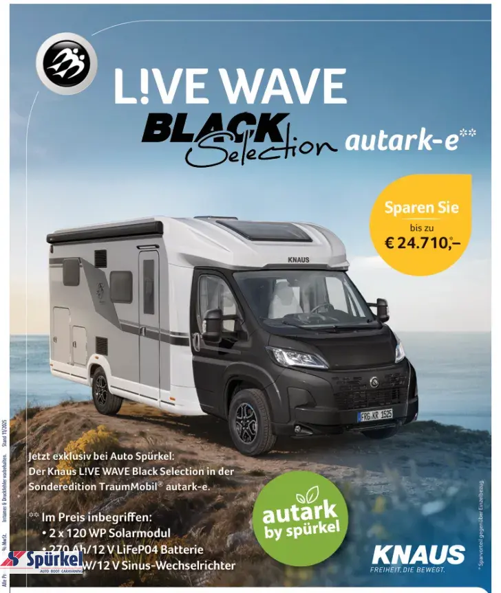 Fahrzeugbild Knaus L!VE WAVE 650 MEG Black Selection *TraumMobil*Autark e* #3