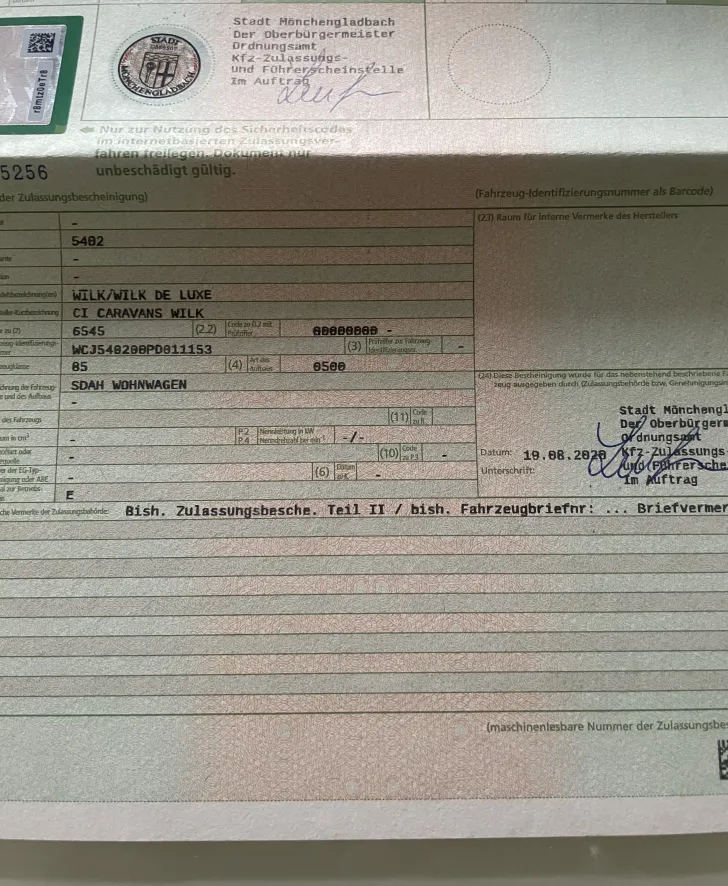 Fahrzeugbild Wilk De Luxe 540 Schöner Wohnwagen #8